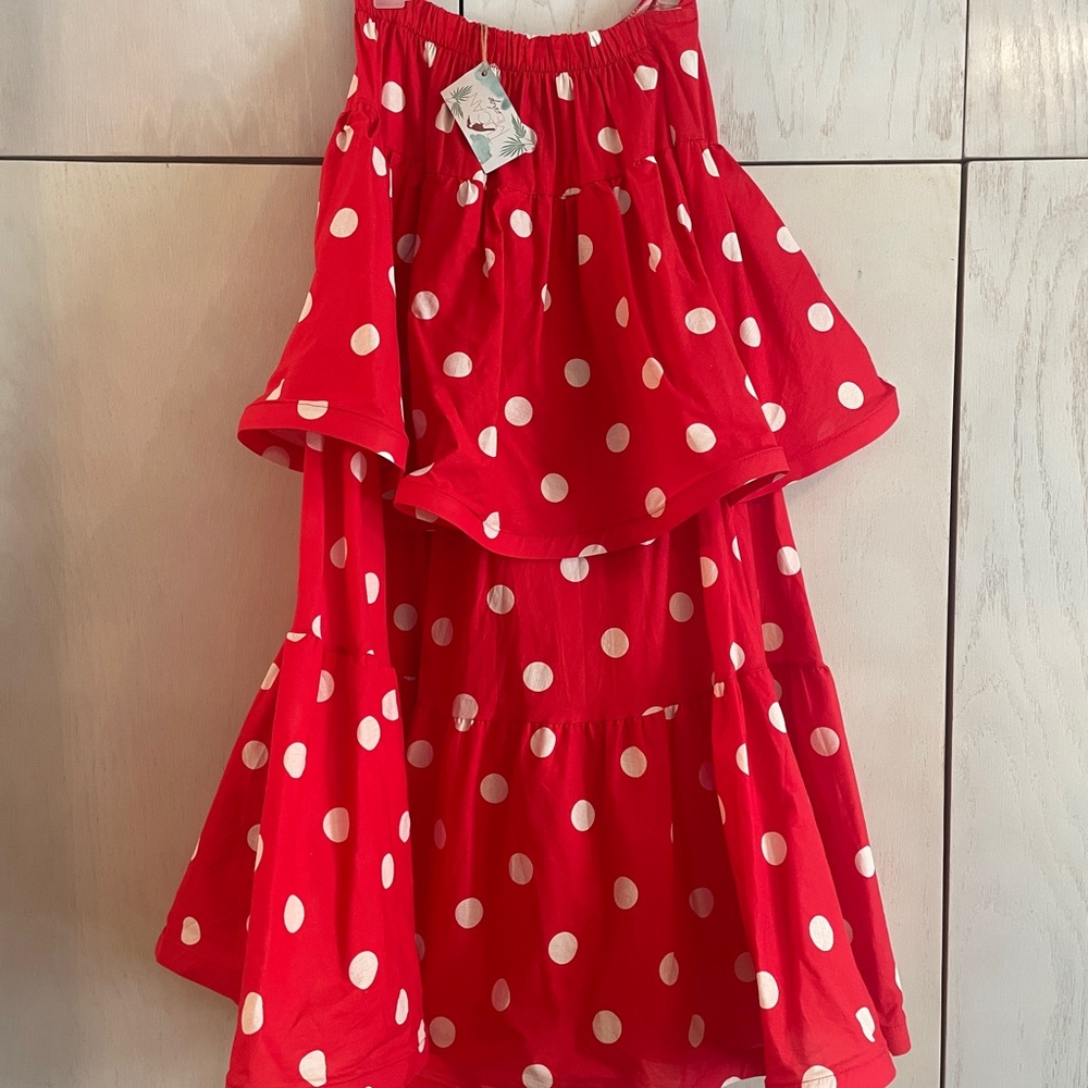Joie Red and White Polka Dot Dress